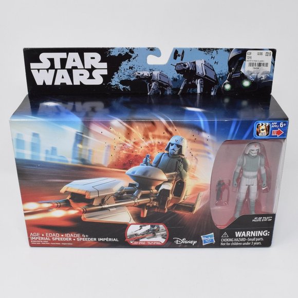Star Wars Imperial Speeder AT DP Imperial Pilot Rogue One 2016 Disney Hasbro New - Picture 1 of 8